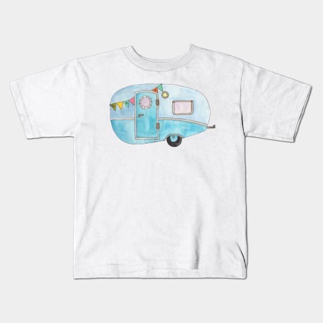 Camper Kids T-Shirt by Wild Tangents